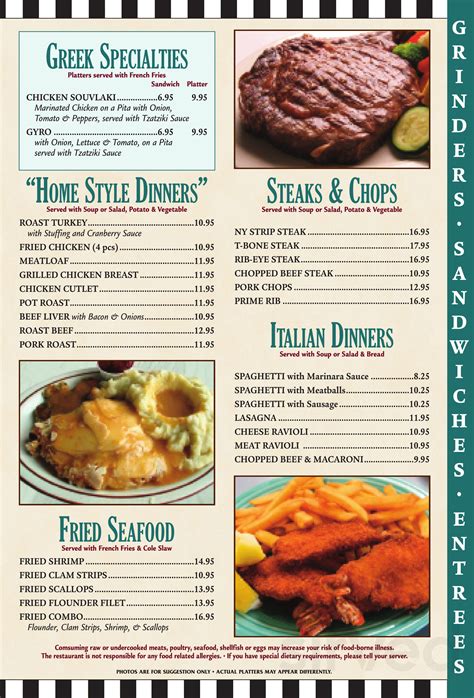 cody restaurant menu with prices.